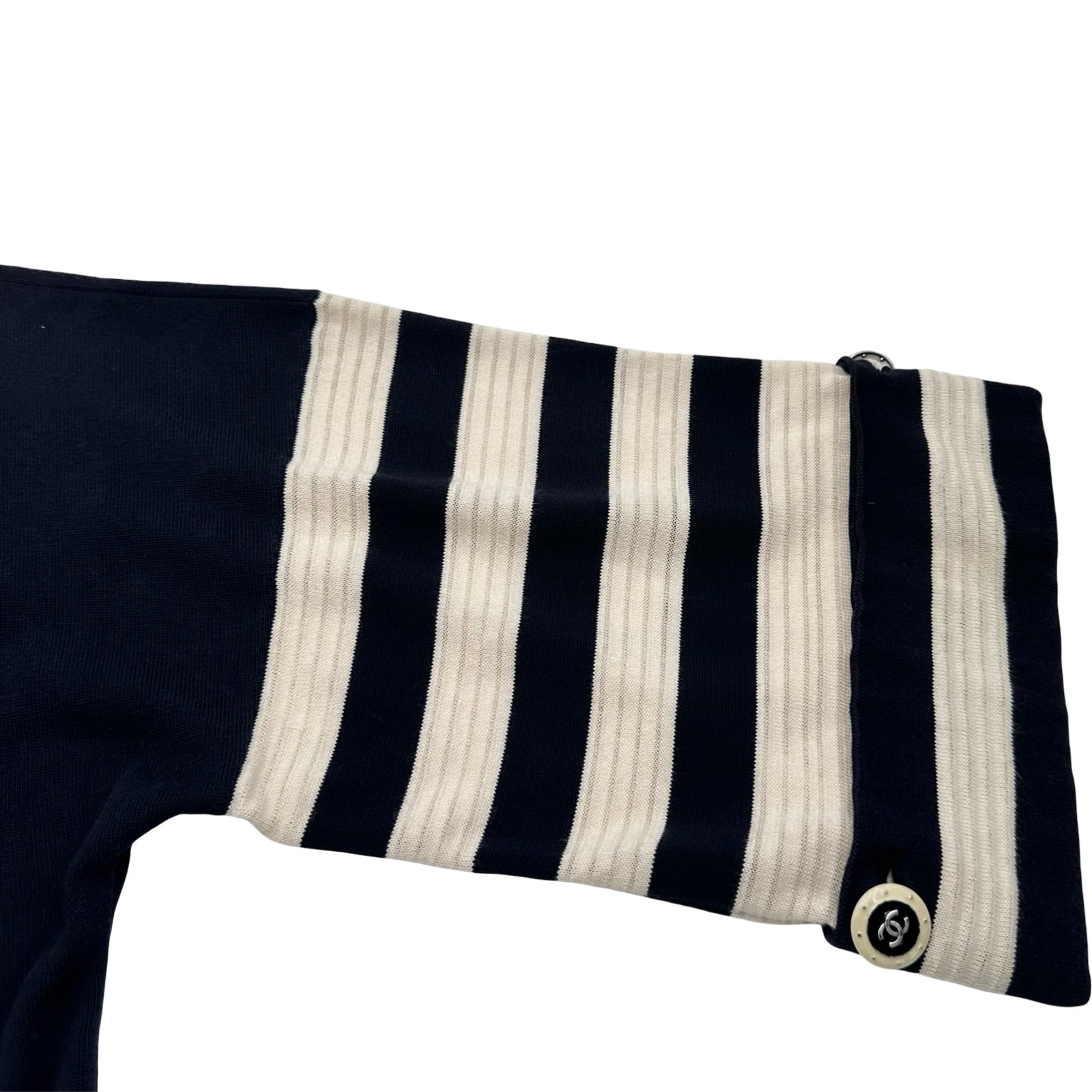 シャネル CHANEL ニットワンピース P47532 ネイビー コットン
