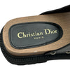 クリスチャン・ディオール Christian Dior レザーベルトサンダル ブラック レザー レディース サンダル