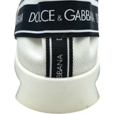 ドルチェ＆ガッバーナ Dolce & Gabbana ロゴプリントスリッポン ホワイト キャンバス レディース スリッポン