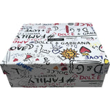 ドルチェ＆ガッバーナ Dolce & Gabbana ロゴプリントスリッポン ホワイト キャンバス レディース スリッポン