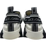 ドルチェ＆ガッバーナ Dolce & Gabbana ロゴプリントスリッポン ホワイト キャンバス レディース スリッポン