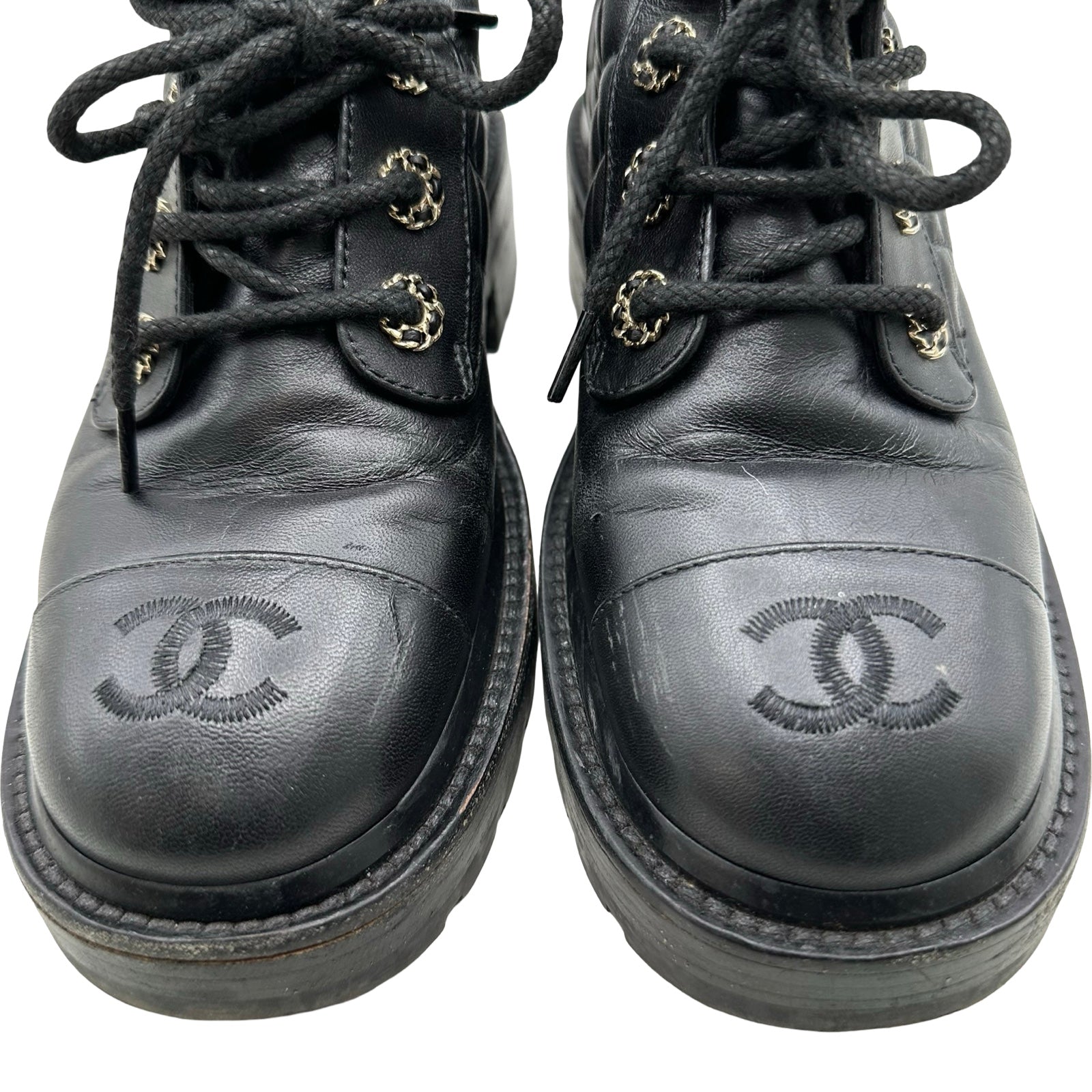 シャネル CHANEL マトラッセキルティングショートブーツ G36424