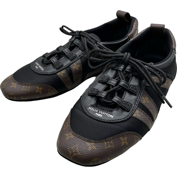 LOUIS VUITTON ブラック レースアップシューズ ルイ・ヴィトン LOUIS VUITTON LVスニーカリーナ ローカットスニーカー