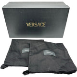 ヴェルサーチ VERSACE エンボスローファー ブラック メンズ ローファー