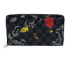 ルイ・ヴィトン LOUIS VUITTON マップ ジッピー オーガナイザーNM N40204 グレー ダミエ・グラフィット キャンバス メンズ 長財布