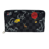 ルイ・ヴィトン LOUIS VUITTON マップ ジッピー オーガナイザーNM N40204 グレー ダミエ・グラフィット キャンバス メンズ 長財布