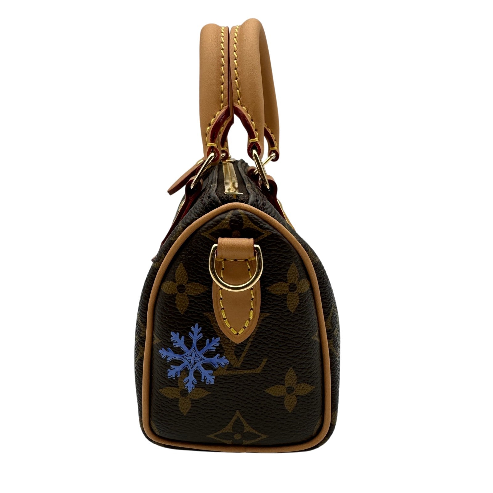ルイ・ヴィトン LOUIS VUITTON ナノ・スピーディ M15330 ブラウン モノグラム ヴィヴィエンヌ/レザー レディース ショルダーバッグ ルイ・ヴィトン LOUIS VUITTON ナノ・スピーディ M15330 ブラウン