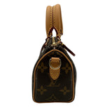 ルイ・ヴィトン LOUIS VUITTON ナノ・スピーディ M15330 ブラウン モノグラム ヴィヴィエンヌ/レザー レディース ショルダーバッグ