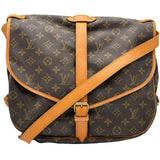 ルイ・ヴィトン LOUIS VUITTON ソミュール 35 M42254 ブラウン モノグラム レディース ショルダーバッグ