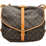 ルイ・ヴィトン LOUIS VUITTON ソミュール 35 M42254 ブラウン モノグラム レディース ショルダーバッグ
