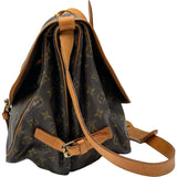 ルイ・ヴィトン LOUIS VUITTON ソミュール 35 M42254 ブラウン モノグラム レディース ショルダーバッグ