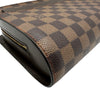 ルイ・ヴィトン LOUIS VUITTON サンルイ ブラウン ダミエ/レザー メンズ セカンドバッグ