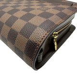 ルイ・ヴィトン LOUIS VUITTON サンルイ ブラウン ダミエ/レザー メンズ セカンドバッグ