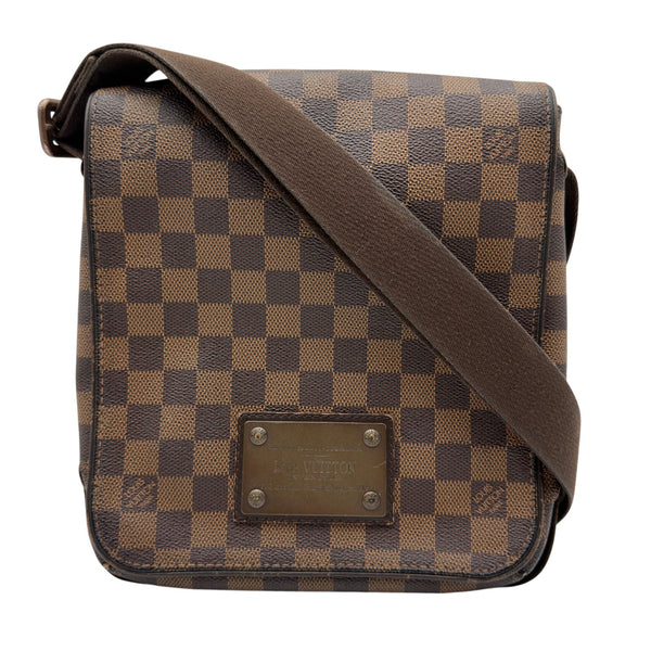 ルイ・ヴィトン LOUIS VUITTON ブルックリンPM N51210 ブラウン ダミエ/レザー メンズ ショルダーバッグ ルイ・ヴィトン LOUIS VUITTON ブルックリンPM N51210 ブラウン ダミエ