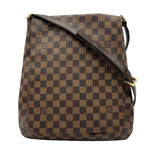 ルイ・ヴィトン LOUIS VUITTON ミュゼット N51302 ブラウン ダミエ/レザー レディース ショルダーバッグ