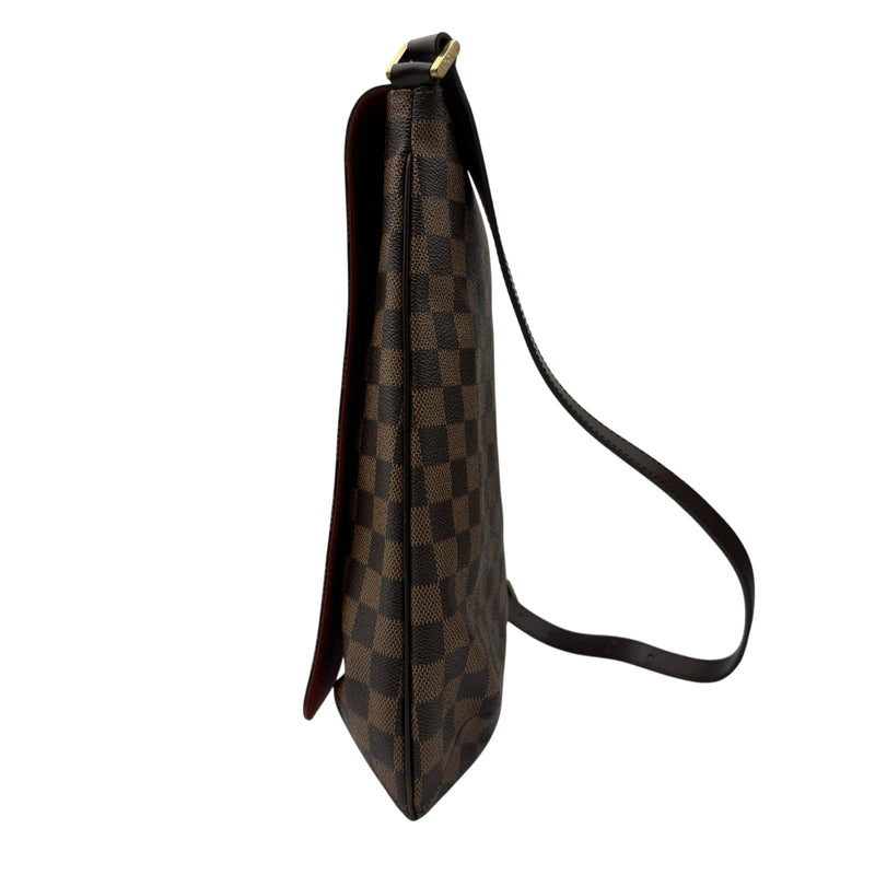 【美品】ルイヴィトン　N51302　ミュゼット　ダミエ　LV　茶系　PCV　革 ルイ・ヴィトン LOUIS VUITTON ミュゼット N51302 ブラウン ダミエ
