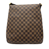 ルイ・ヴィトン LOUIS VUITTON ミュゼット N51302 ブラウン ダミエ/レザー レディース ショルダーバッグ