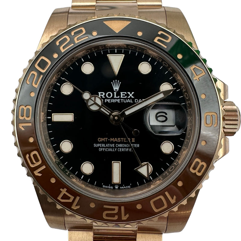 ロレックス ROLEX GMTマスター2 126715CHNR ブラック ピンクゴールド 自動巻き メンズ 腕時計 ロレックス ROLEX GMTマスター2 126715CHNR ブラック ピンクゴールド