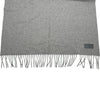 エルメス HERMES カシミヤ大判ショール グレー カシミヤ レディース マフラー