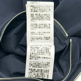 エルメス HERMES レザートリミングナイロンブルゾン ネイビー ナイロン メンズ ブルゾン