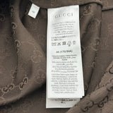 グッチ GUCCI GGキャンバスリネンブレンドボワリングシャツ 794907 ブラウン リネン メンズ 半袖シャツ