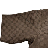 グッチ GUCCI GGキャンバスリネンブレンドボワリングシャツ 794907 ブラウン リネン メンズ 半袖シャツ