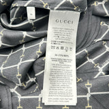 グッチ GUCCI 総柄シルクツイルドレス 853056 ブラック シルク レディース ドレス