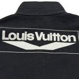 ルイ・ヴィトン LOUIS VUITTON ロゴワッペンスウェットブルゾン HQY15W ブラック コットン メンズ パーカー
