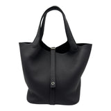 エルメス HERMES ピコタンロックMM K刻 キャバン/シルバー金具 トリヨン レディース ハンドバッグ