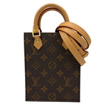 ルイ・ヴィトン LOUIS VUITTON プティット・サックプラ M81295 ブラウン モノグラム/レザー レディース ショルダーバッグ
