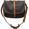 ルイ・ヴィトン LOUIS VUITTON ソミュール35 M42254 ブラウン モノグラム レディース ショルダーバッグ
