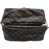 ルイ・ヴィトン LOUIS VUITTON ソミュール35 M42254 ブラウン モノグラム レディース ショルダーバッグ
