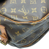 ルイ・ヴィトン LOUIS VUITTON ソミュール35 M42254 ブラウン モノグラム レディース ショルダーバッグ