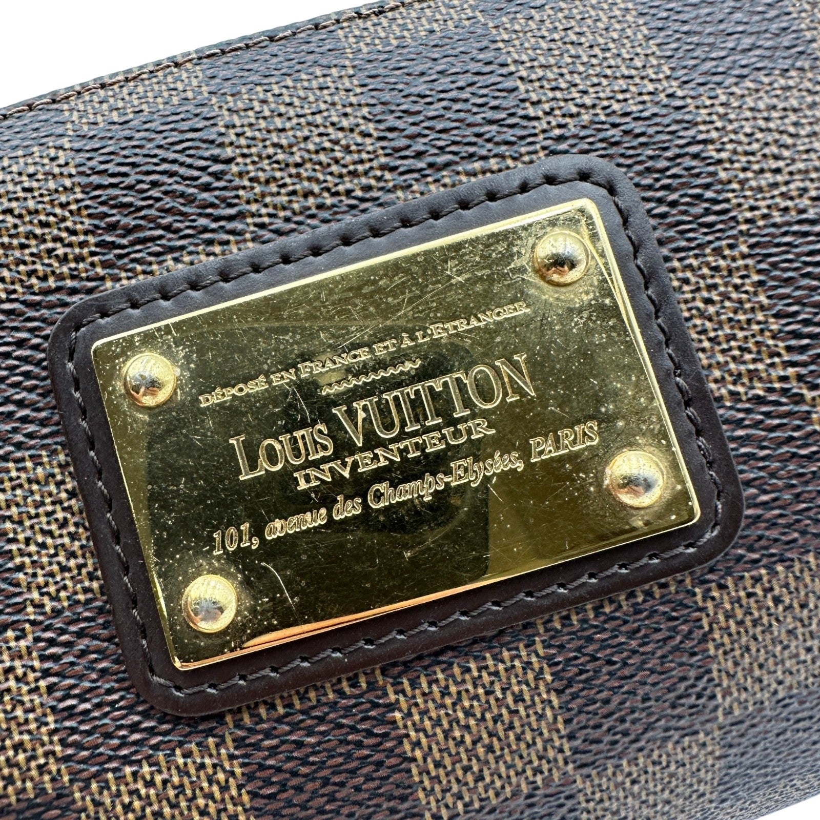 ルイ・ヴィトン LOUIS VUITTON エヴァ N55213 ブラウン ダミエ