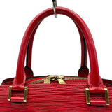 ルイ・ヴィトン LOUIS VUITTON ポンヌフ レッド エピレザー レディース ハンドバッグ