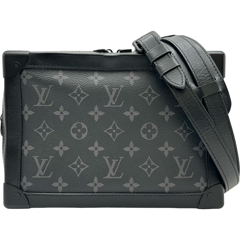 ルイ・ヴィトン LOUIS VUITTON ショルダーバッグ ソフトトランク M44730 2019年 ブラック グレー モノグラムエクリプス レザー 【中古】 ルイ・ヴィトン LOUIS VUITTON ソフトトランク M44730 ブラック