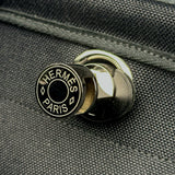 エルメス HERMES エールバッグジップPM W刻 ブラック シルバー金具 トワル ハンター レディース ハンドバッグ ショルダーバッグ