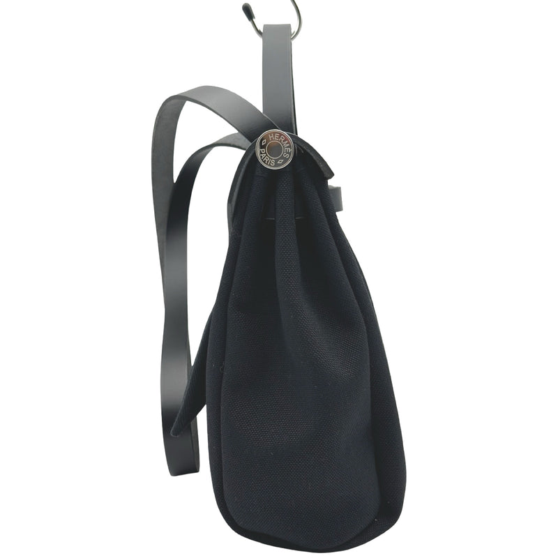 エルメス HERMES エールバッグジップPM W刻 ブラック シルバー金具