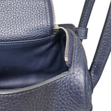 エルメス HERMES リンディミニ U刻印 ブルーニュイ トリヨン メンズ ショルダーバッグ