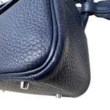 エルメス HERMES リンディミニ U刻印 ブルーニュイ トリヨン メンズ ショルダーバッグ