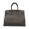エルメス HERMES バーキン35 □R刻 エタン シルバー金具 トゴ レディース ハンドバッグ