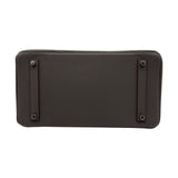 エルメス HERMES バーキン35 □R刻 エタン シルバー金具 トゴ レディース ハンドバッグ