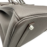 エルメス HERMES バーキン35 □R刻 エタン シルバー金具 トゴ レディース ハンドバッグ