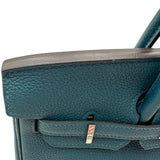 エルメス HERMES バーキン25 ヴェルソ Z刻 ヴェールボスフォール/ブルーオーシャン シルバー金具 トゴ レディース ハンドバッグ
