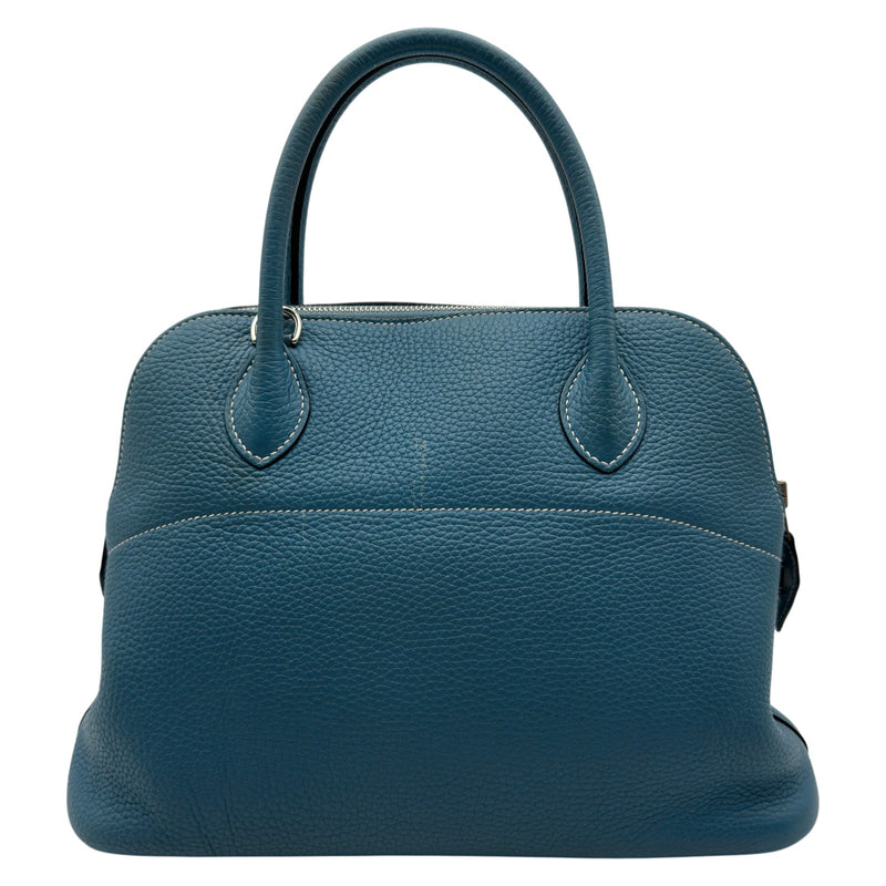 エルメス HERMES ボリード31 □P刻 ブルージーン/シルバー金具 