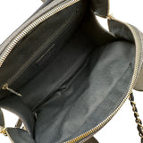 シャネル CHANEL ドーヴィル ボーリングバッグ A92749 ネイビー/シルバー金具 デニム レディース ボストンバッグ