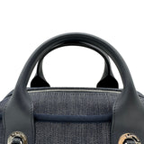 シャネル CHANEL ドーヴィル ボーリングバッグ A92749 ネイビー/シルバー金具 デニム レディース ボストンバッグ