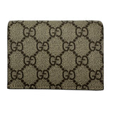 グッチ GUCCI ダブルGカードケースウォレット 658610 ホワイト GGスプリーム レディース 二つ折り財布