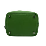 エルメス HERMES ピコタンロックPM W刻 ヴェールユッカ シルバー金具 トリヨン レディース ハンドバッグ
