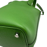 エルメス HERMES ピコタンロックPM W刻 ヴェールユッカ シルバー金具 トリヨン レディース ハンドバッグ